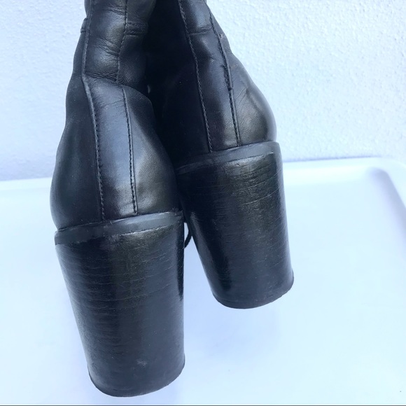 Rare! Vintage GUESS by Marciano Lace Up Boots! Combat Granny Grunge Boots 90s - Picture 7 of 9